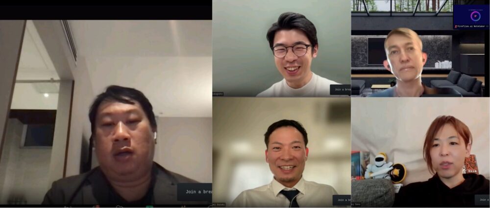 完成培訓與簡報準備後,安排台灣新創團隊與日本企業進行線上商務媒合。