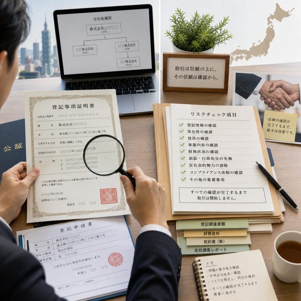 日本公司登記簿怎麼查？從欄位解讀到交易風險核驗