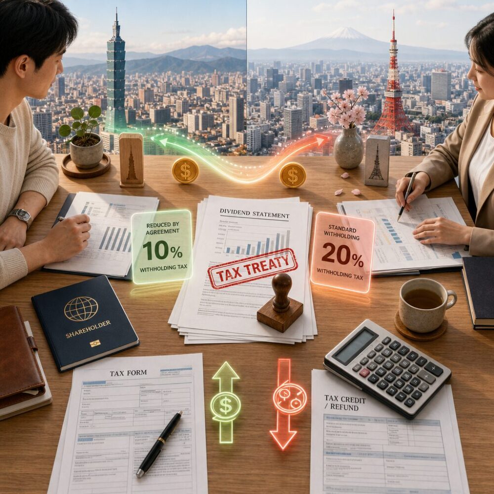 日本股利扣繳完整指南：雙向匯回、協定與退稅判斷