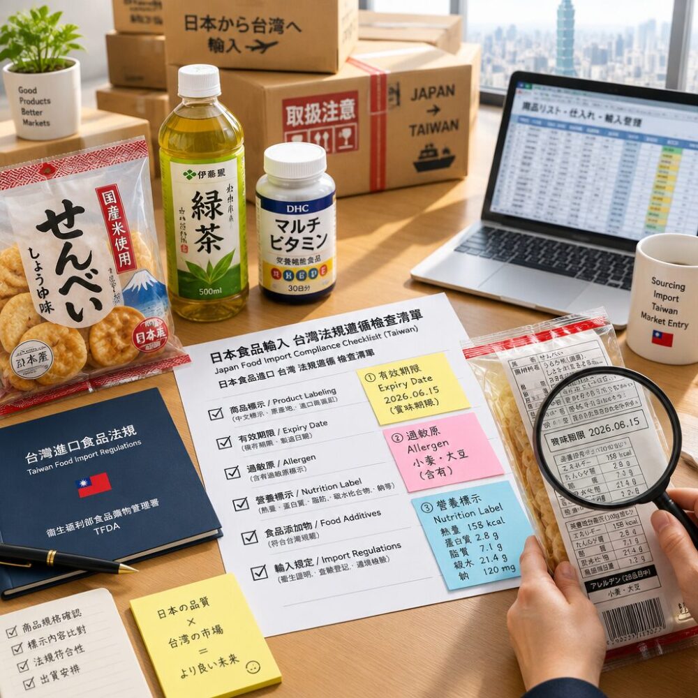 日本產品標示法完整指南：從食品標籤到台灣進口合規